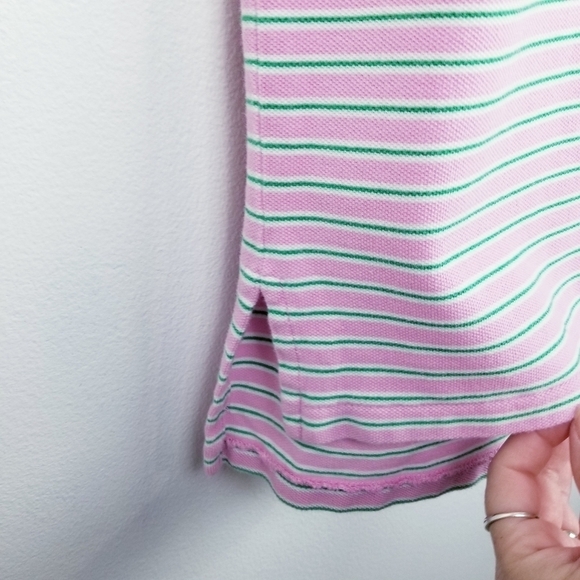 Ralph Lauren Weathered Pique Striped Polo Shirt, size Large - Picture 7 of 8